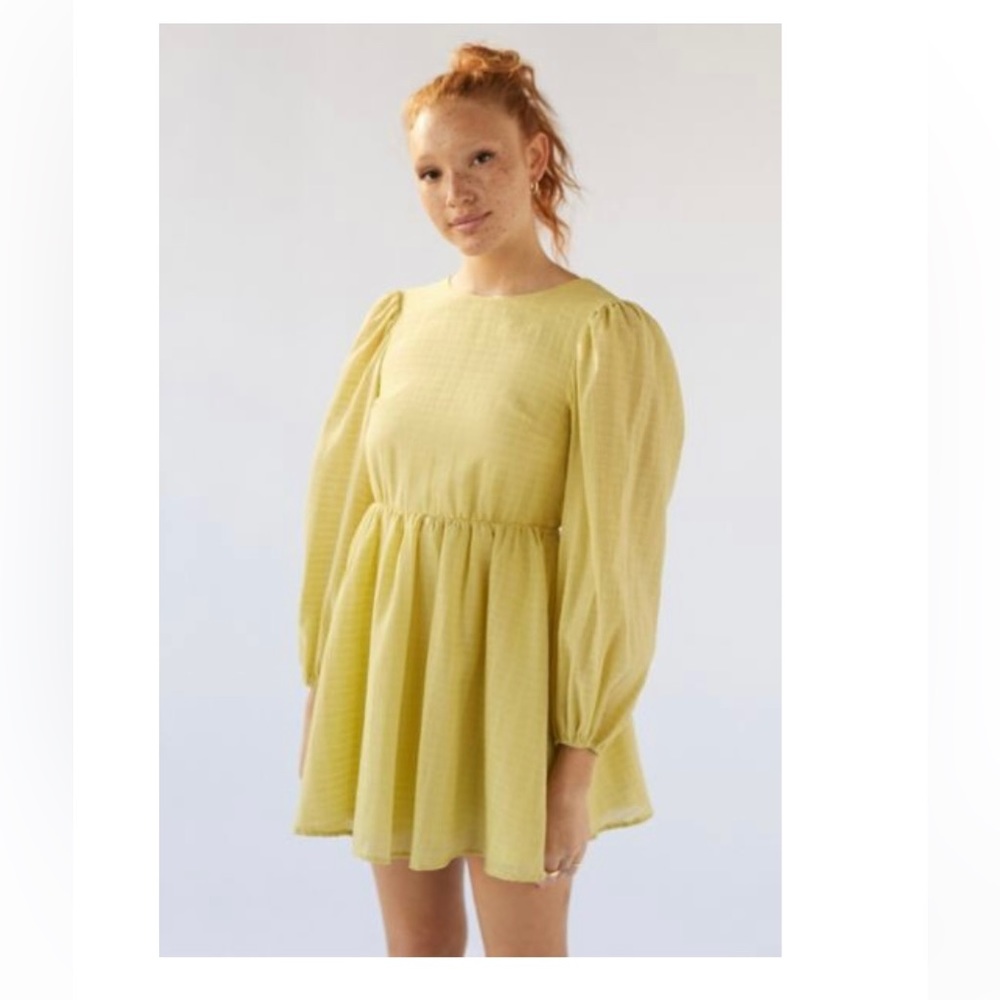 GHOSPELL Residence Long Sleeve Mini Dress